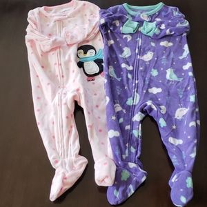 Carters foot pajamas winter season for girls